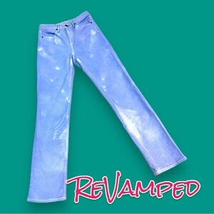 Originally NWOT White Boyfriend Style Jeans now in Faded Indigo. Size 26👖